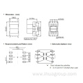 EP 10 SMD high voltage power Pulse Transformer